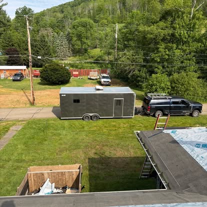 Completed roofing job in Bradford PA
